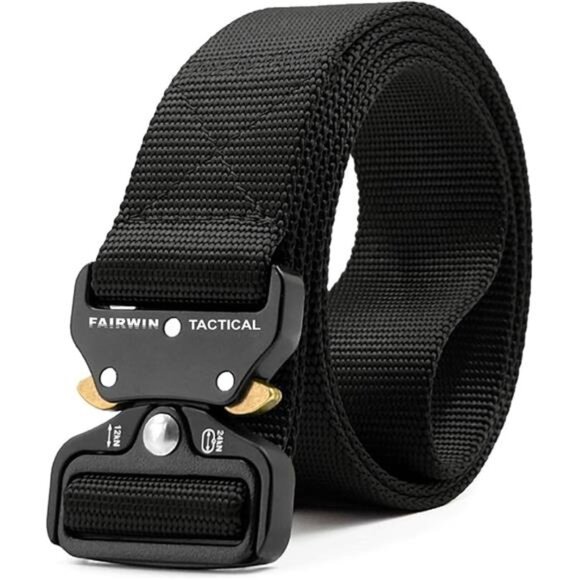 Tactical Belt, Work Belts for Men Military Webbing Riggers Web Belt Heavy-Duty - Picture 7 of 7